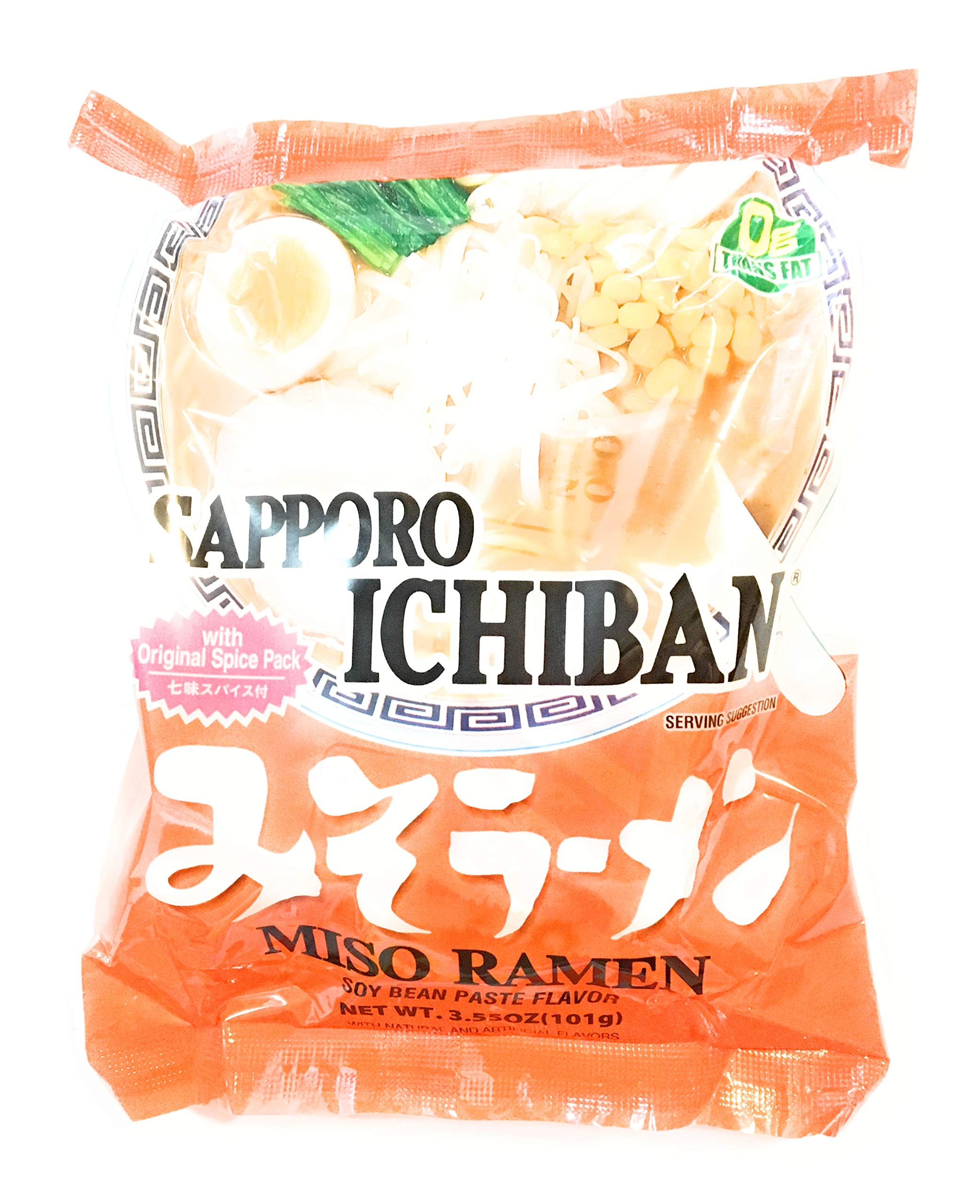 Amazon.com : Sapporo Ichiban Miso Ramen 3.55 Oz(10 Pack)_AB